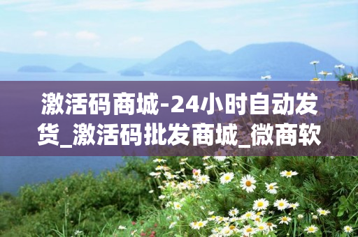 激活码商城-24小时自动发货_激活码批发商城_微商软件24小时激活码自助下单平台