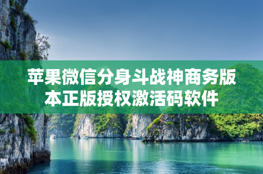 苹果微信分身斗战神商务版本正版授权激活码软件